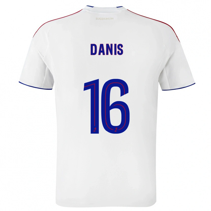 Danxen Homem Camisola Adrien Danis #16 Branco Vermelho Principal 2025/26 Camisa Brasil