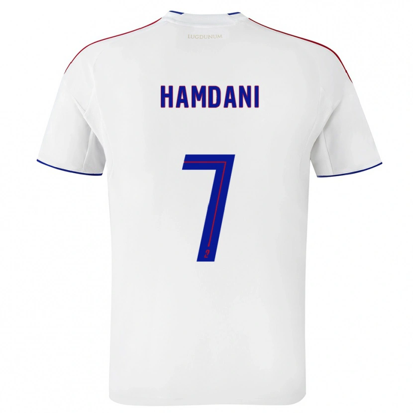 Danxen Homem Camisola Adil Hamdani #7 Branco Vermelho Principal 2025/26 Camisa Brasil