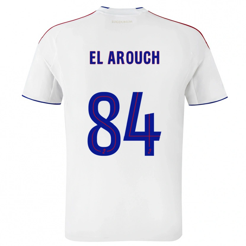 Danxen Homem Camisola Mohamed El Arouch #84 Branco Vermelho Principal 2025/26 Camisa Brasil