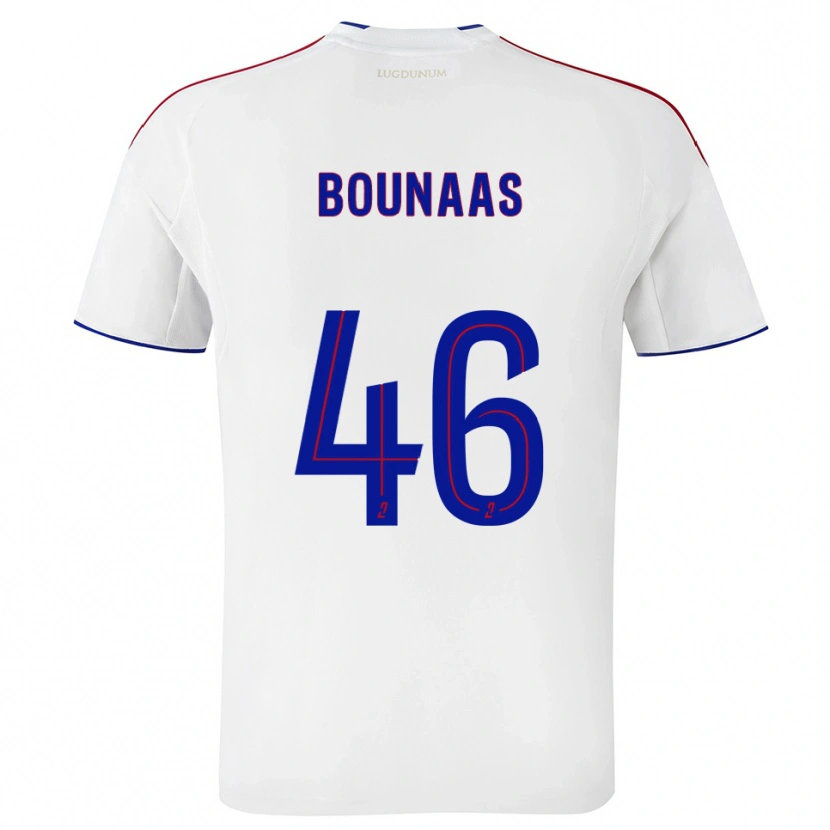 Danxen Homem Camisola Idris Bounaas #46 Branco Vermelho Principal 2025/26 Camisa Brasil