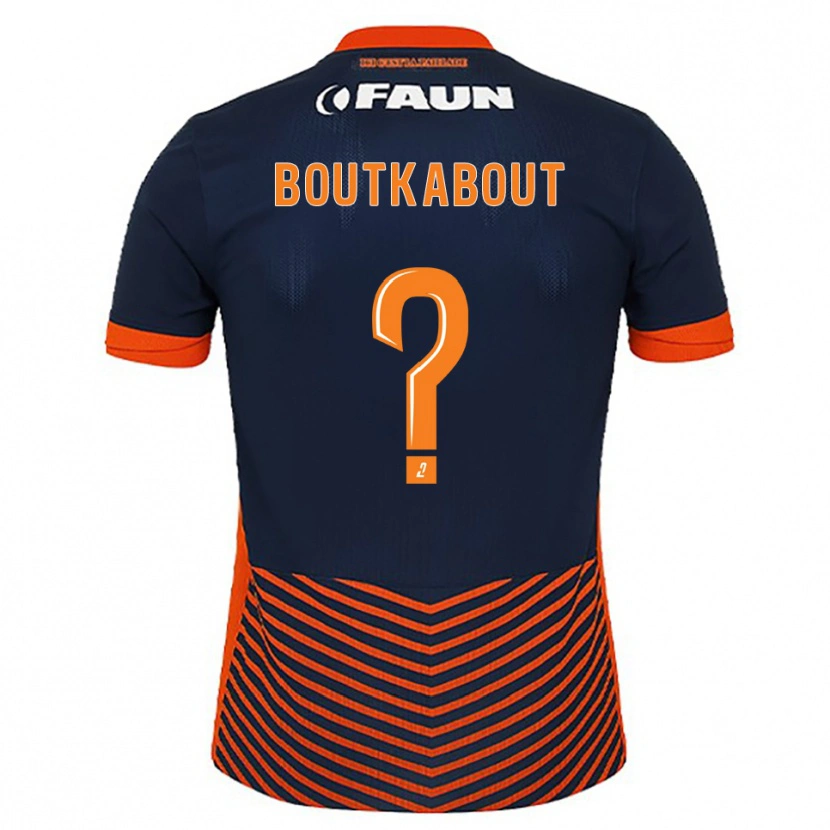 Danxen Homem Camisola Amir Boutkabout #0 Azul Meia-Noite Laranja Principal 2025/26 Camisa Brasil