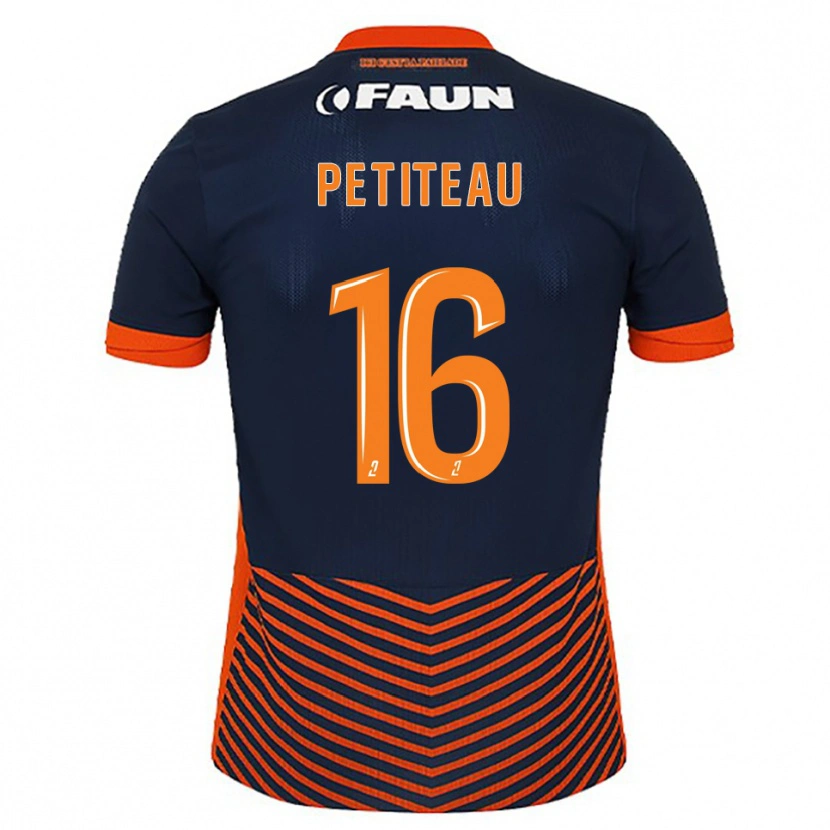 Danxen Homem Camisola Marie Petiteau #16 Azul Meia-Noite Laranja Principal 2025/26 Camisa Brasil