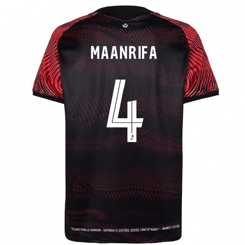Danxen Homem Camisola Elfayed Maanrifa #4 Branco Vermelho Principal 2025/26 Camisa Brasil