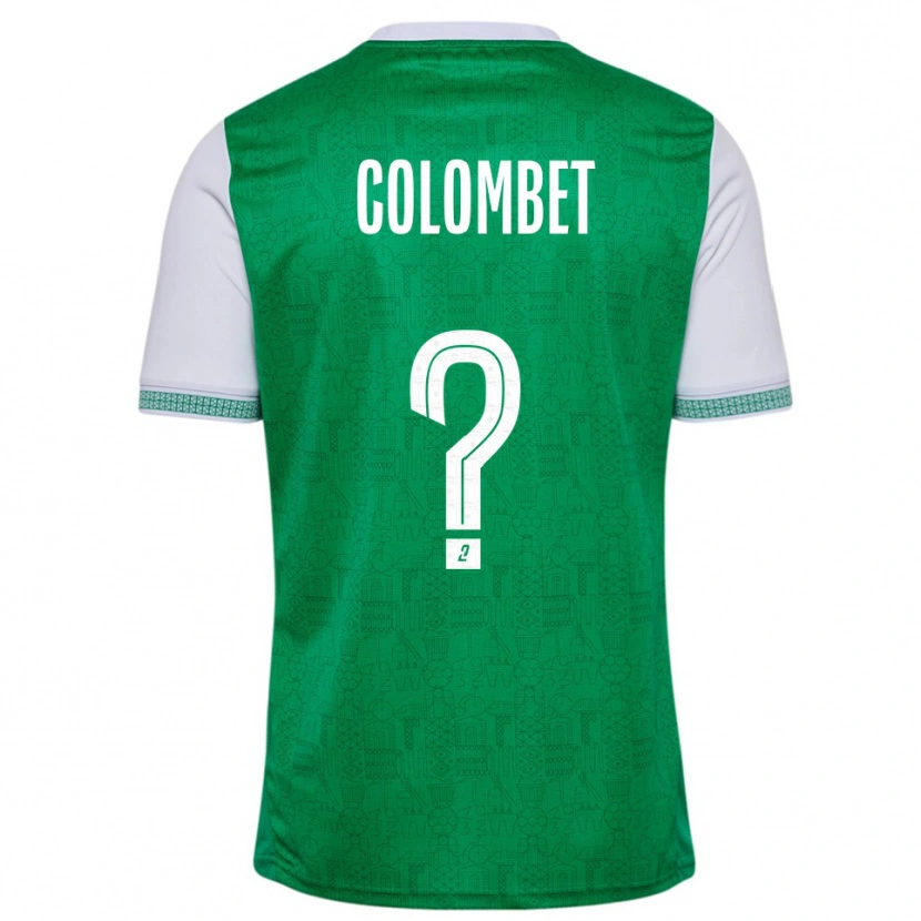 Danxen Homem Camisola Alexis Colombet #0 Verde Branco Principal 2025/26 Camisa Brasil