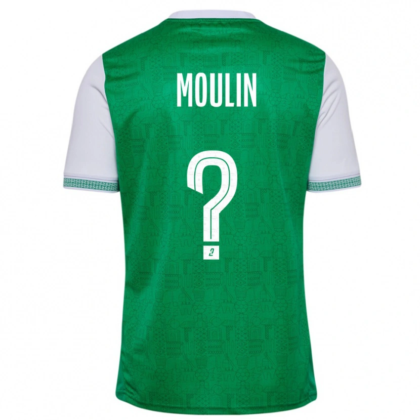 Danxen Homem Camisola Noah Moulin #0 Verde Branco Principal 2025/26 Camisa Brasil