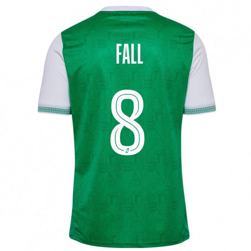 Danxen Homem Camisola Cheikh Fall #8 Verde Branco Principal 2025/26 Camisa Brasil