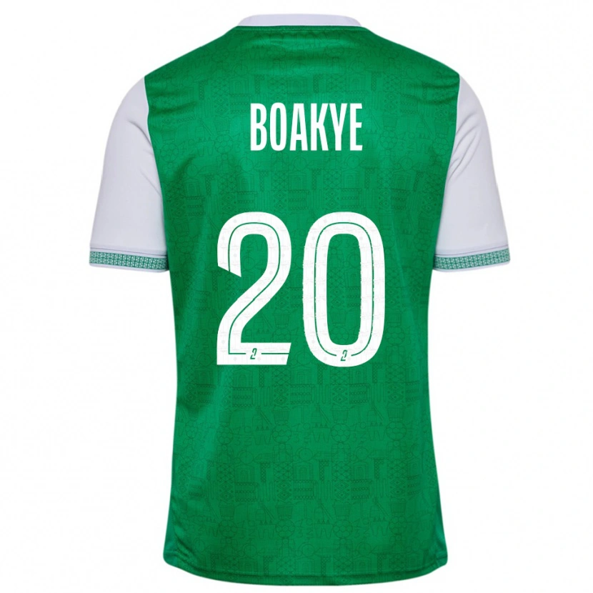 Danxen Homem Camisola Augustine Boakye #20 Verde Branco Principal 2025/26 Camisa Brasil
