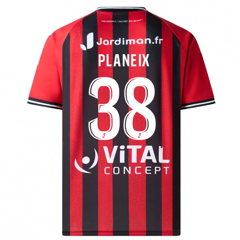 Danxen Homem Camisola Idriss Planeix #38 Vermelho Preto Principal 2025/26 Camisa Brasil