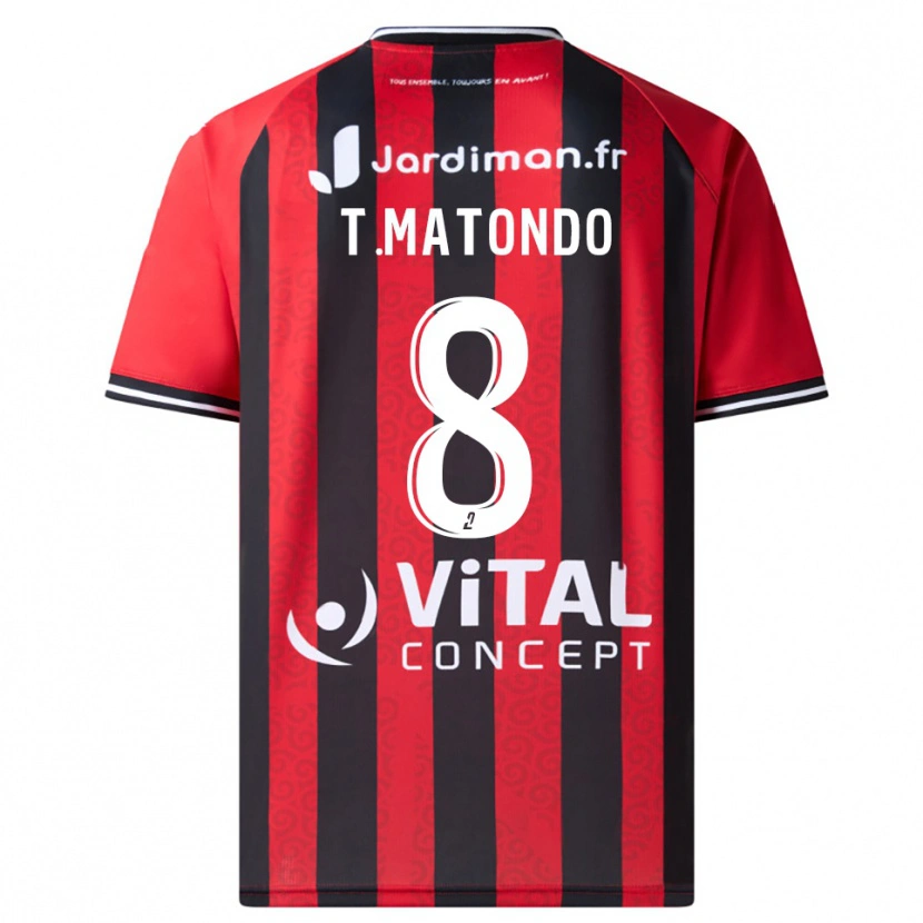 Danxen Homem Camisola Trésor Matondo #8 Vermelho Preto Principal 2025/26 Camisa Brasil