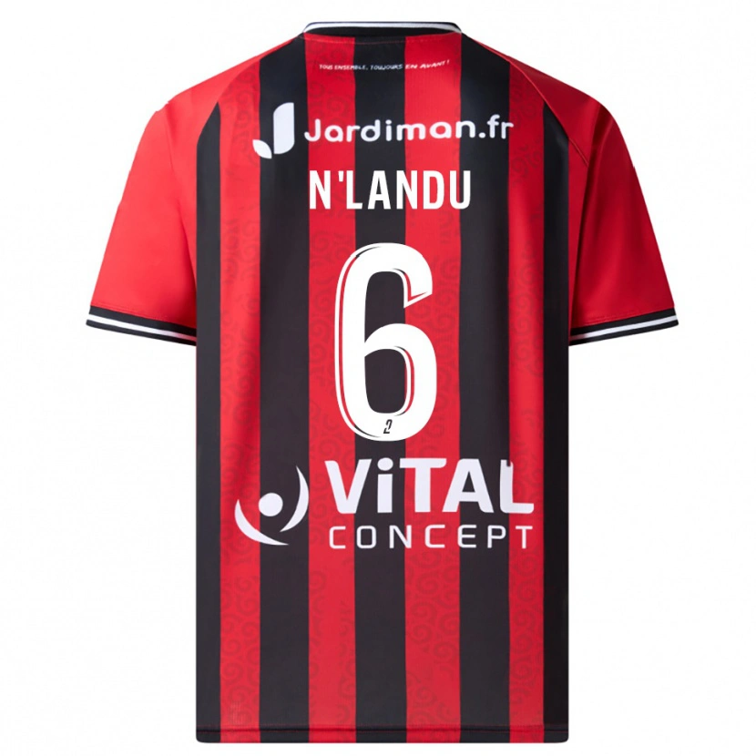 Danxen Homem Camisola Darly N'landu #6 Vermelho Preto Principal 2025/26 Camisa Brasil