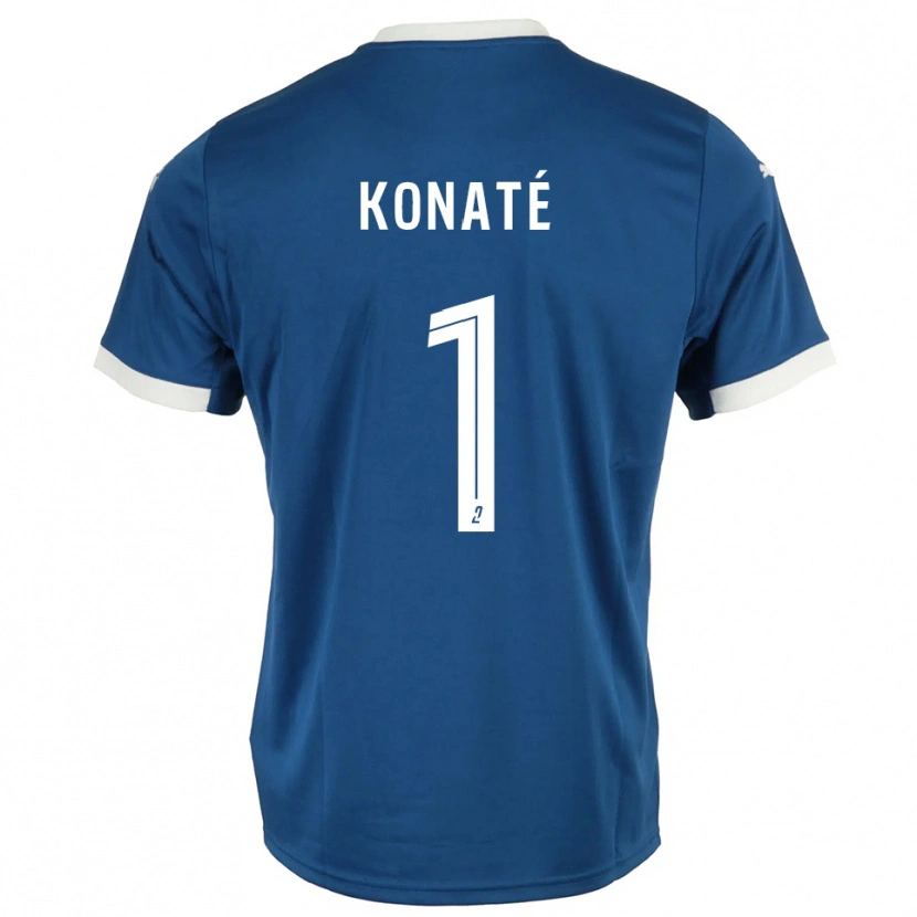 Danxen Homem Camisola Hillel Konaté #1 Azul Branco Principal 2025/26 Camisa Brasil