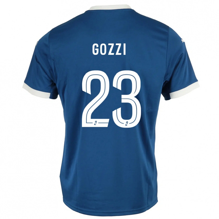 Danxen Homem Camisola Paolo Gozzi #23 Azul Branco Principal 2025/26 Camisa Brasil