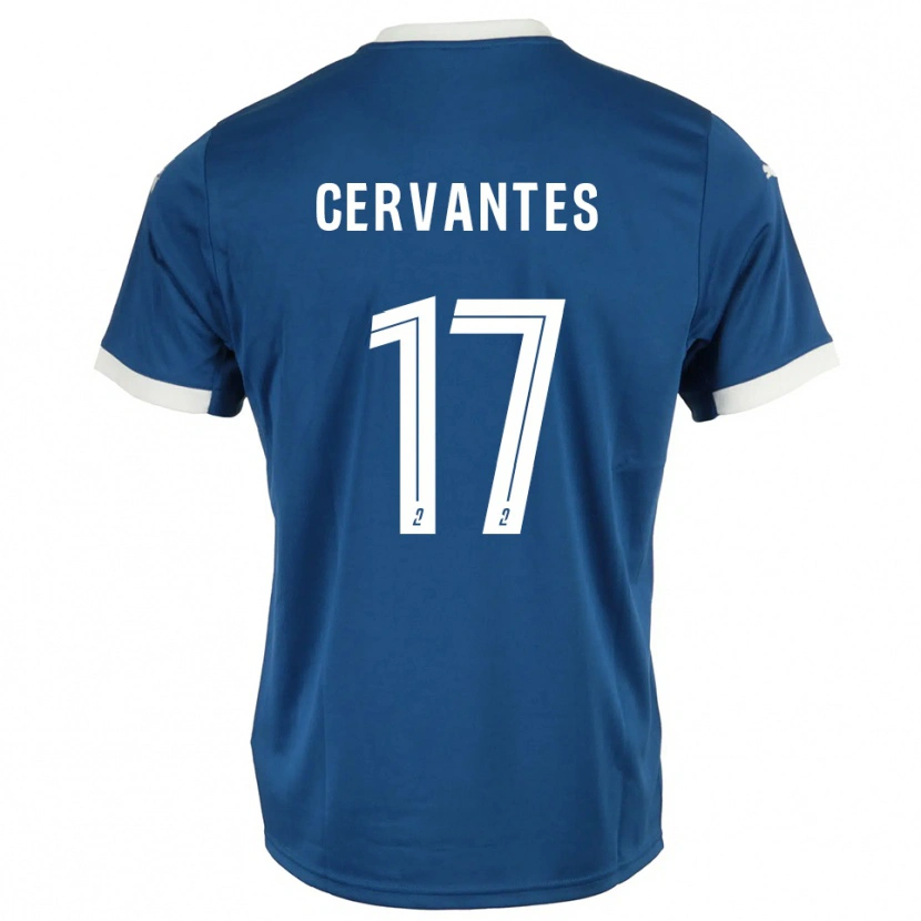 Danxen Homem Camisola Noa Cervantes #17 Azul Branco Principal 2025/26 Camisa Brasil