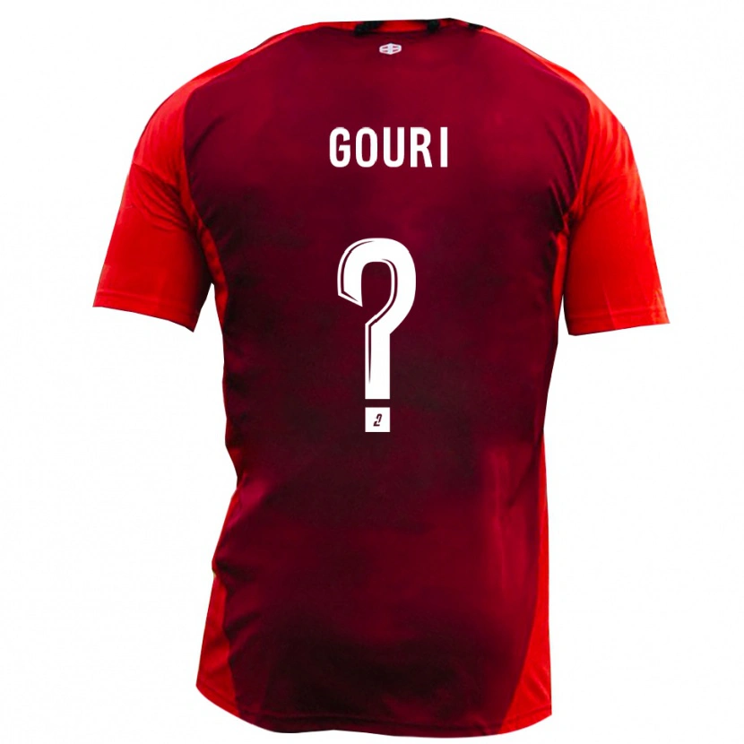 Danxen Homem Camisola Naël Gouri #0 Vermelho Borgonha Principal 2025/26 Camisa Brasil