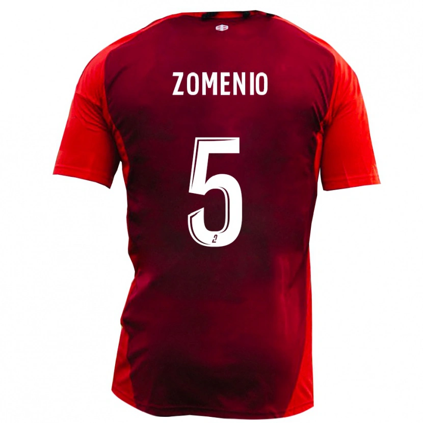 Danxen Homem Camisola Paco Zomenio #5 Vermelho Borgonha Principal 2025/26 Camisa Brasil