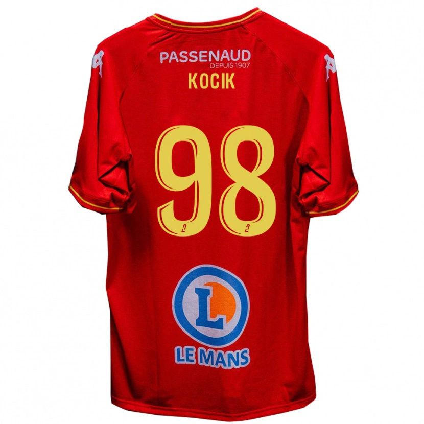 Danxen Homem Camisola Nicolas Kocik #98 Vermelho Amarelo Principal 2025/26 Camisa Brasil