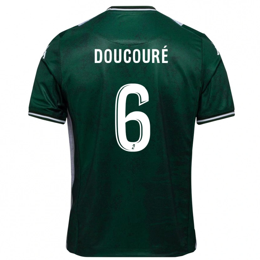 Danxen Homem Camisola Rayane Doucouré #6 Verde Branco Principal 2025/26 Camisa Brasil
