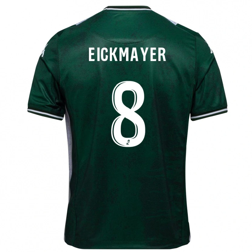 Danxen Homem Camisola Joachim Eickmayer #8 Verde Branco Principal 2025/26 Camisa Brasil