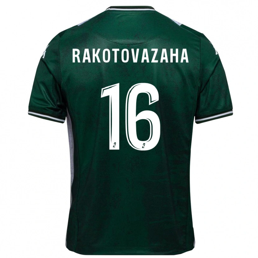 Danxen Homem Camisola Allan Rakotovazaha #16 Verde Branco Principal 2025/26 Camisa Brasil