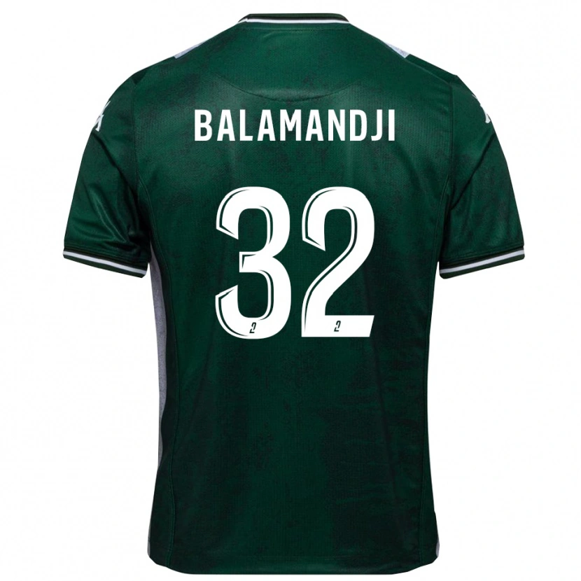 Danxen Homem Camisola Kossingou Balamandji #32 Verde Branco Principal 2025/26 Camisa Brasil