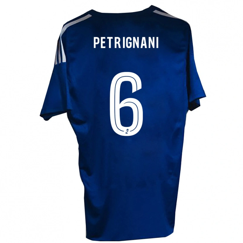 Danxen Homem Camisola Matteo Petrignani #6 Azul Branco Principal 2025/26 Camisa Brasil