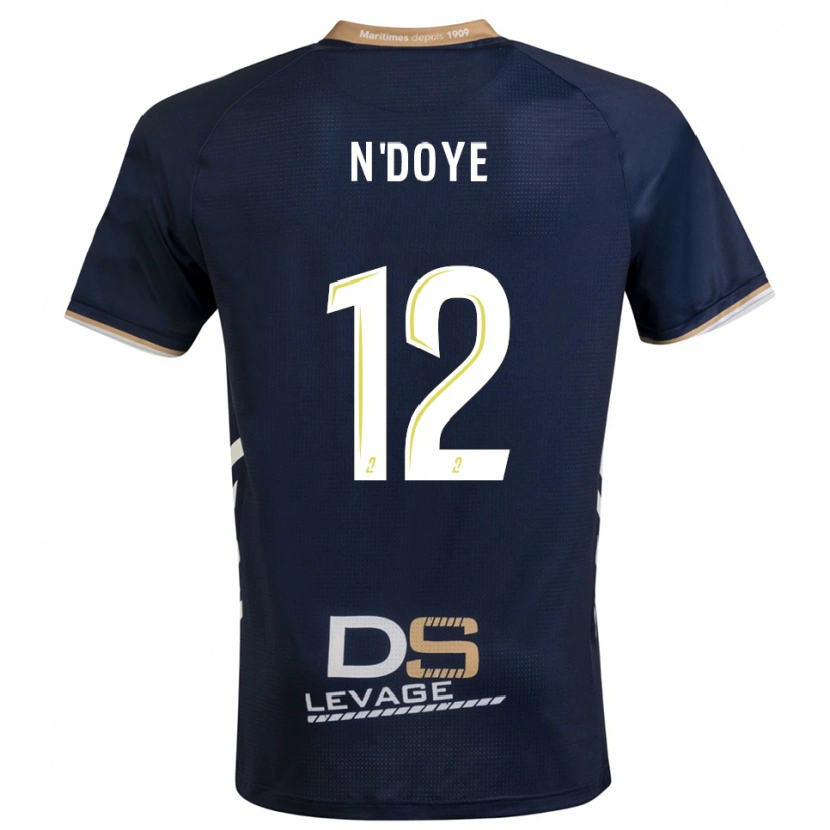 Danxen Homem Camisola Assane N'doye #12 Azul Marinho Dourado Principal 2025/26 Camisa Brasil