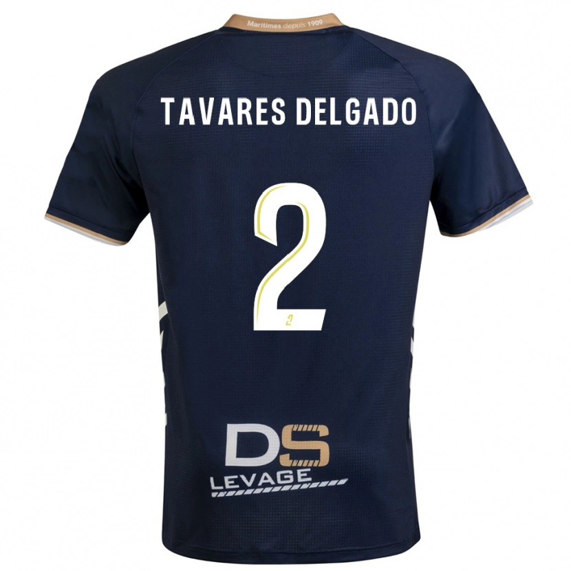 Danxen Homem Camisola Rony Tavares Delgado #2 Azul Marinho Dourado Principal 2025/26 Camisa Brasil