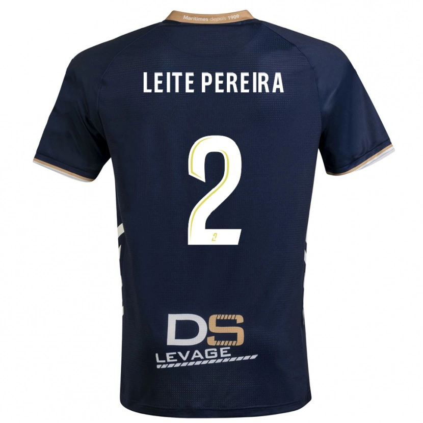 Danxen Homem Camisola Matéo Leite Pereira #2 Azul Marinho Dourado Principal 2025/26 Camisa Brasil