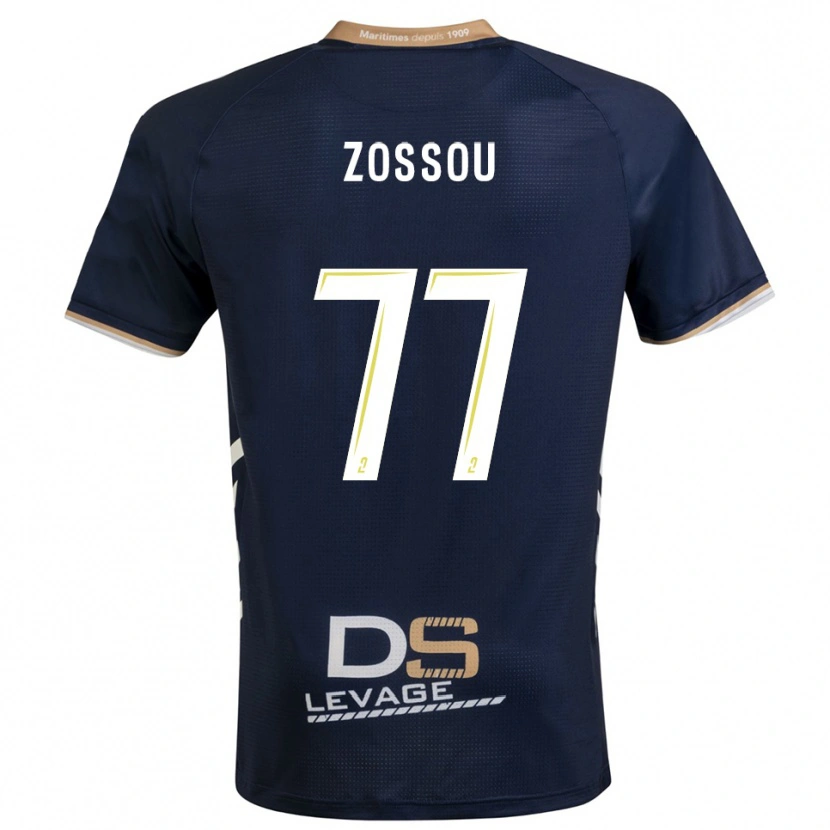 Danxen Homem Camisola Aristide Zossou #77 Azul Marinho Dourado Principal 2025/26 Camisa Brasil