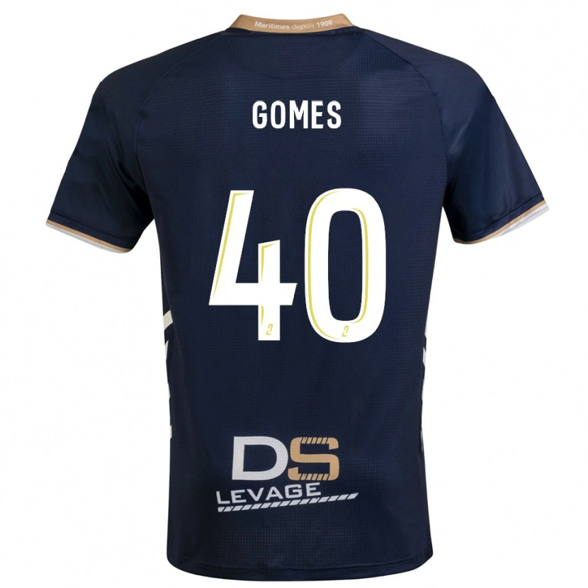 Danxen Homem Camisola Yvan Gomes #40 Azul Marinho Dourado Principal 2025/26 Camisa Brasil