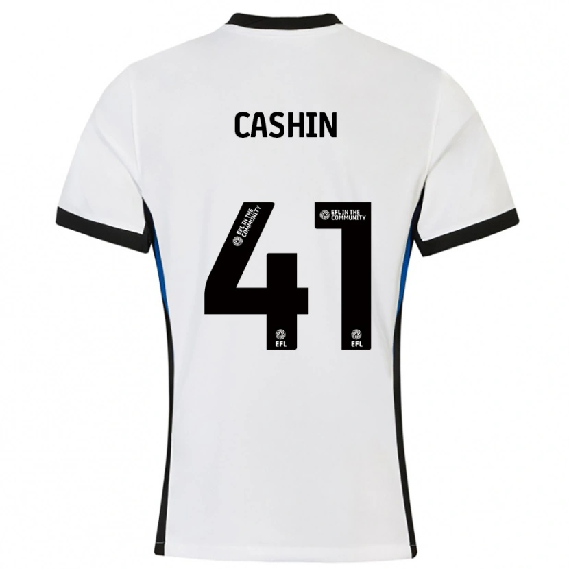 Danxen Homem Camisola Eiran Cashin #41 Branco Azul Alternativa 2025/26 Camisa Brasil