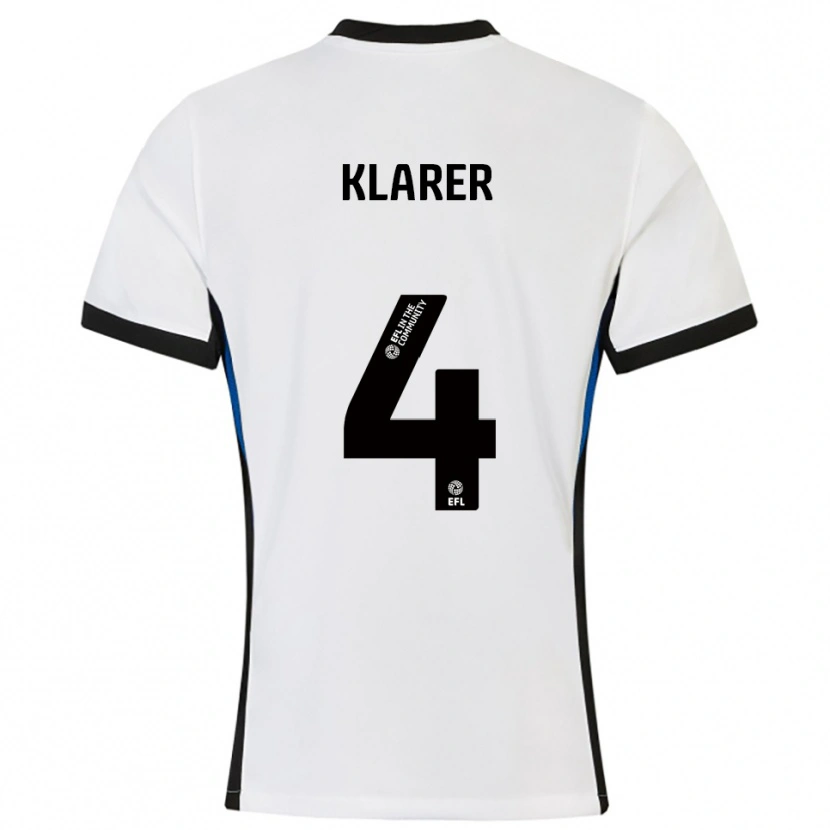 Danxen Homem Camisola Christoph Klarer #4 Branco Azul Alternativa 2025/26 Camisa Brasil