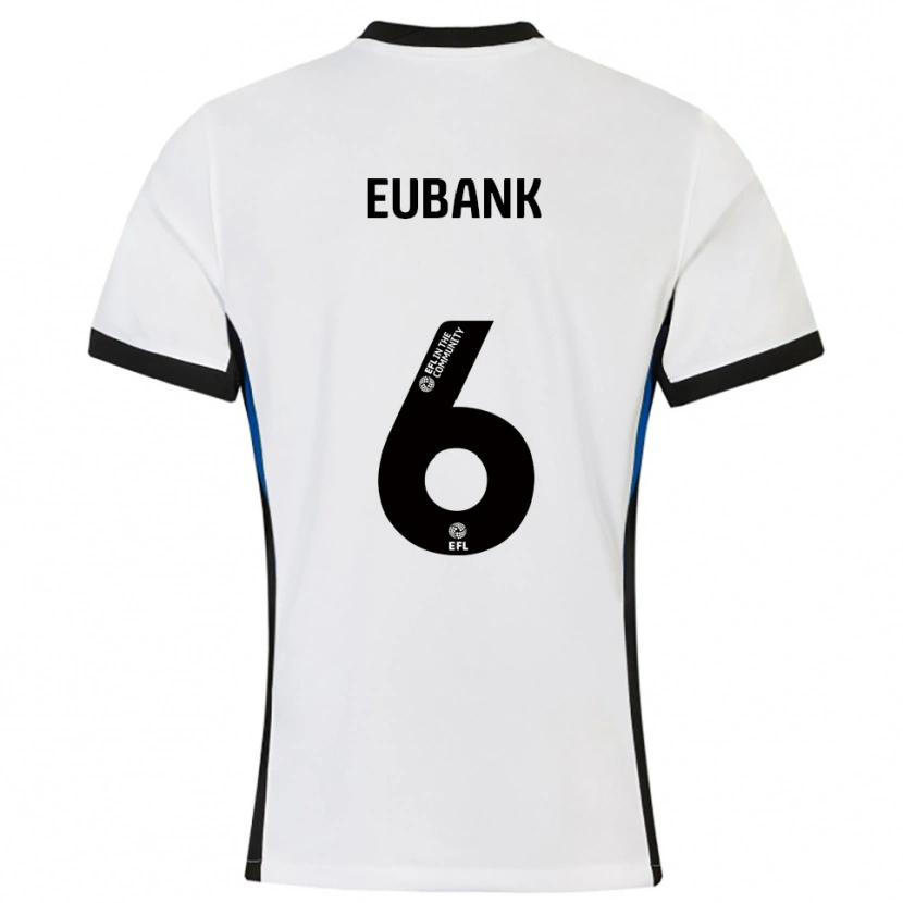 Danxen Homem Camisola Cameron Eubank #6 Branco Azul Alternativa 2025/26 Camisa Brasil