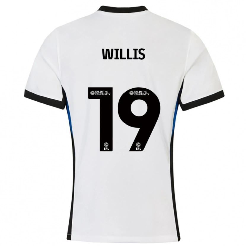 Danxen Homem Camisola Zach Willis #19 Branco Azul Alternativa 2025/26 Camisa Brasil
