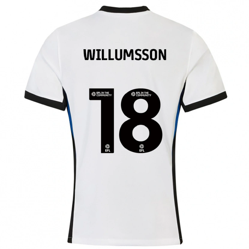 Danxen Homem Camisola Willum Thór Willumsson #18 Branco Azul Alternativa 2025/26 Camisa Brasil