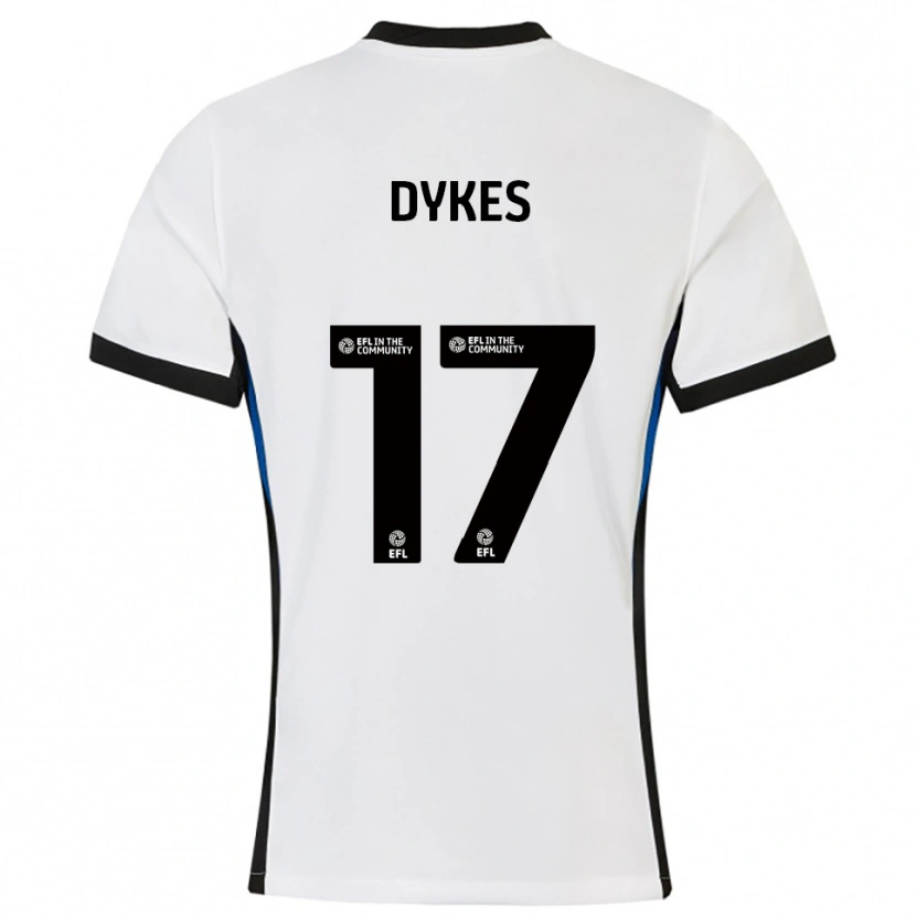 Danxen Homem Camisola Lyndon Dykes #17 Branco Azul Alternativa 2025/26 Camisa Brasil