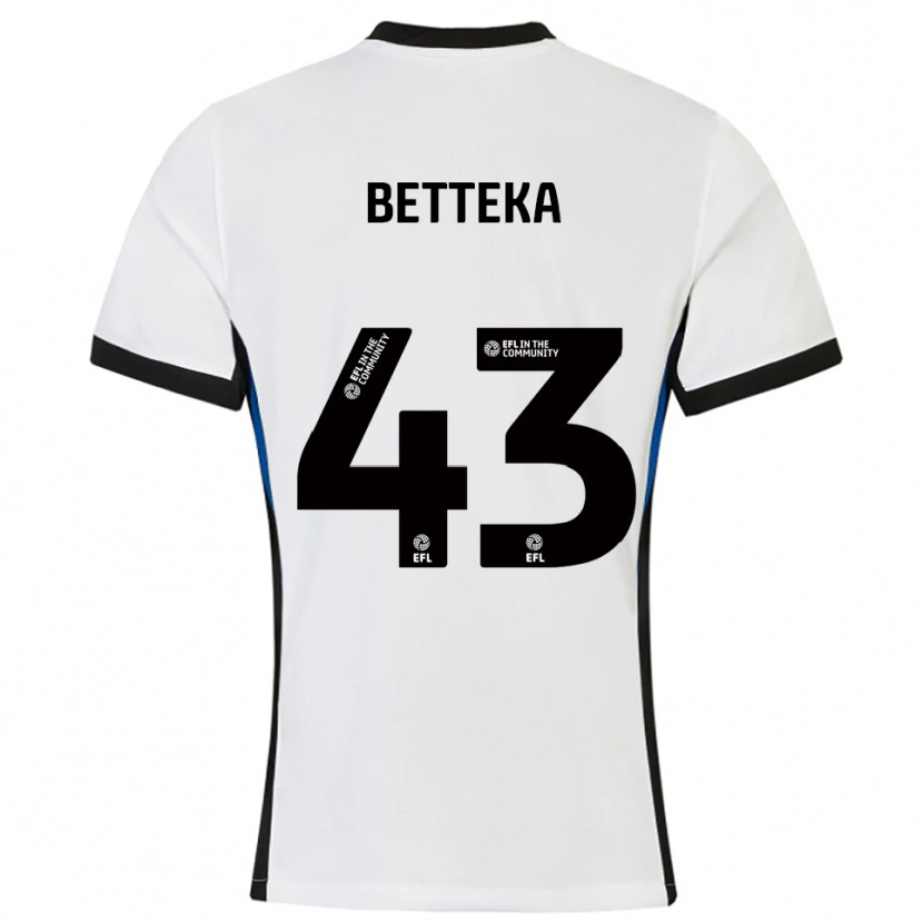 Danxen Homem Camisola Zaid Betteka #43 Branco Azul Alternativa 2025/26 Camisa Brasil