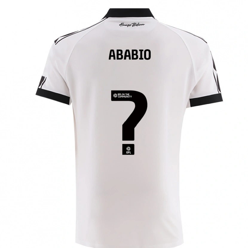 Danxen Homem Camisola Derrick Ababio #0 Branco Preto Alternativa 2025/26 Camisa Brasil