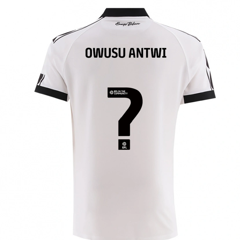 Danxen Homem Camisola Filbert Owusu-Antwi #0 Branco Preto Alternativa 2025/26 Camisa Brasil