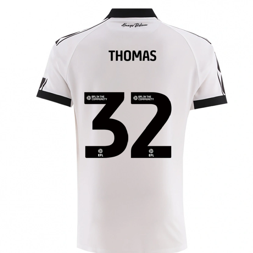 Danxen Homem Camisola Lewis Thomas #32 Branco Preto Alternativa 2025/26 Camisa Brasil