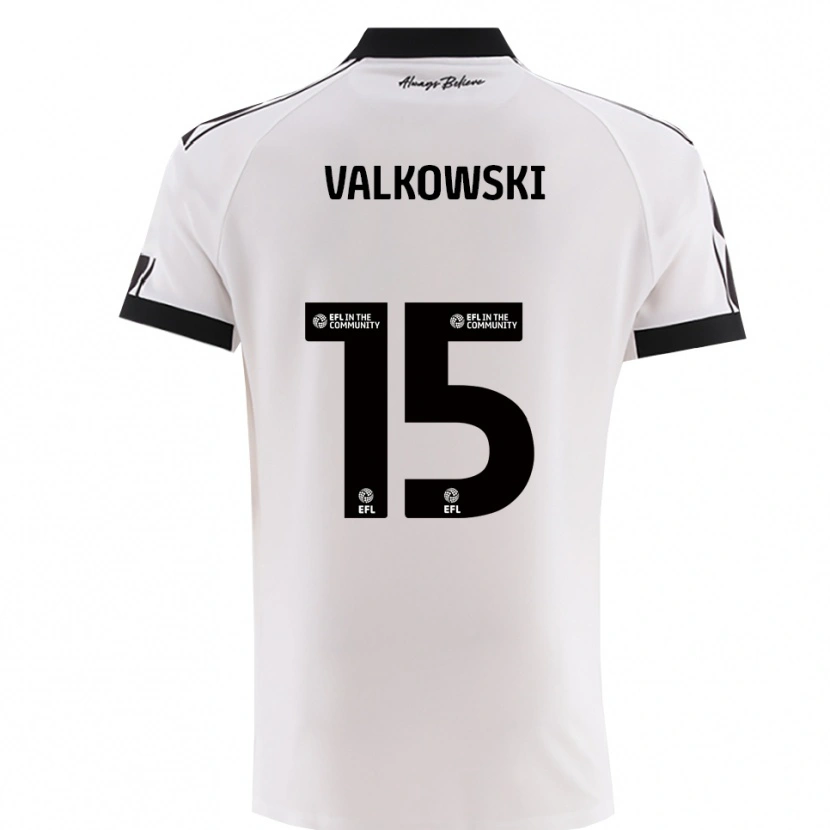 Danxen Homem Camisola Pawel Valkowski #15 Branco Preto Alternativa 2025/26 Camisa Brasil