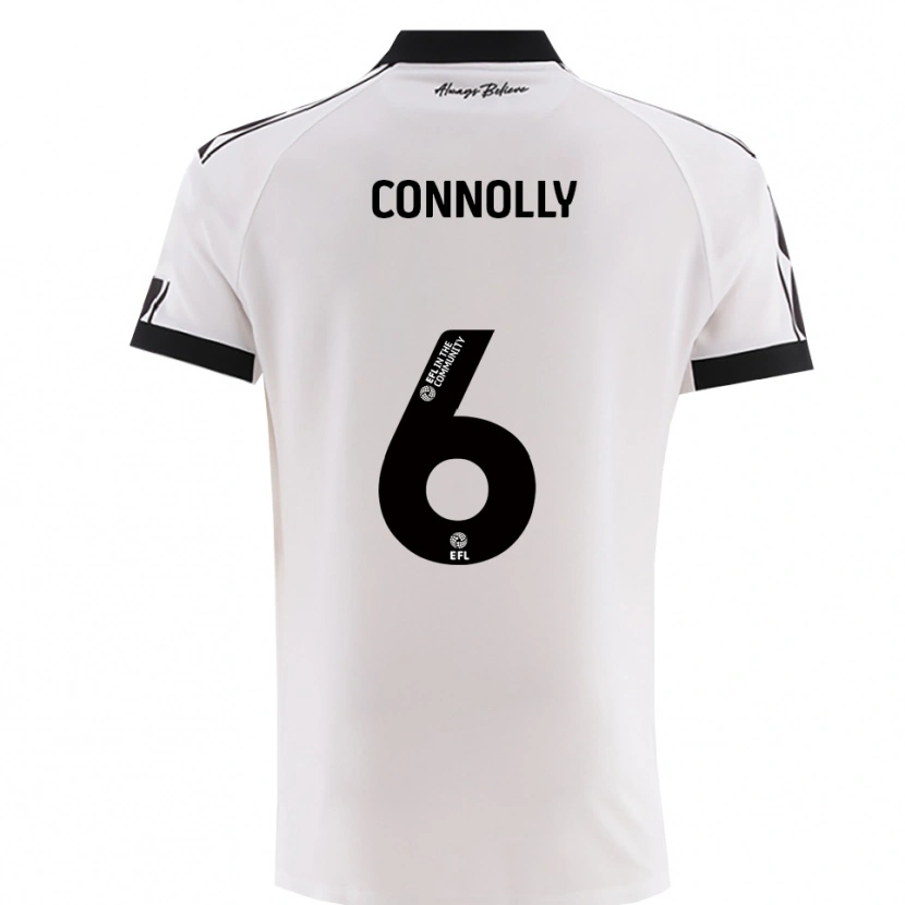 Danxen Homem Camisola Megan Connolly #6 Branco Preto Alternativa 2025/26 Camisa Brasil