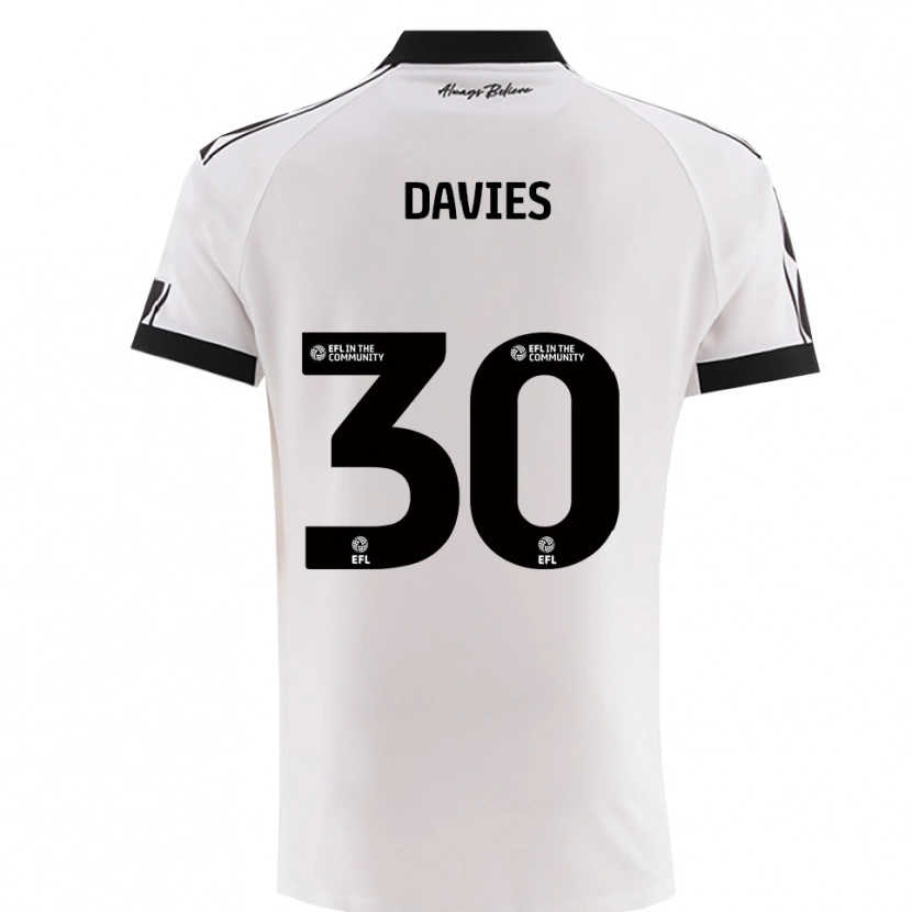 Danxen Homem Camisola Yasmin Davies #30 Branco Preto Alternativa 2025/26 Camisa Brasil