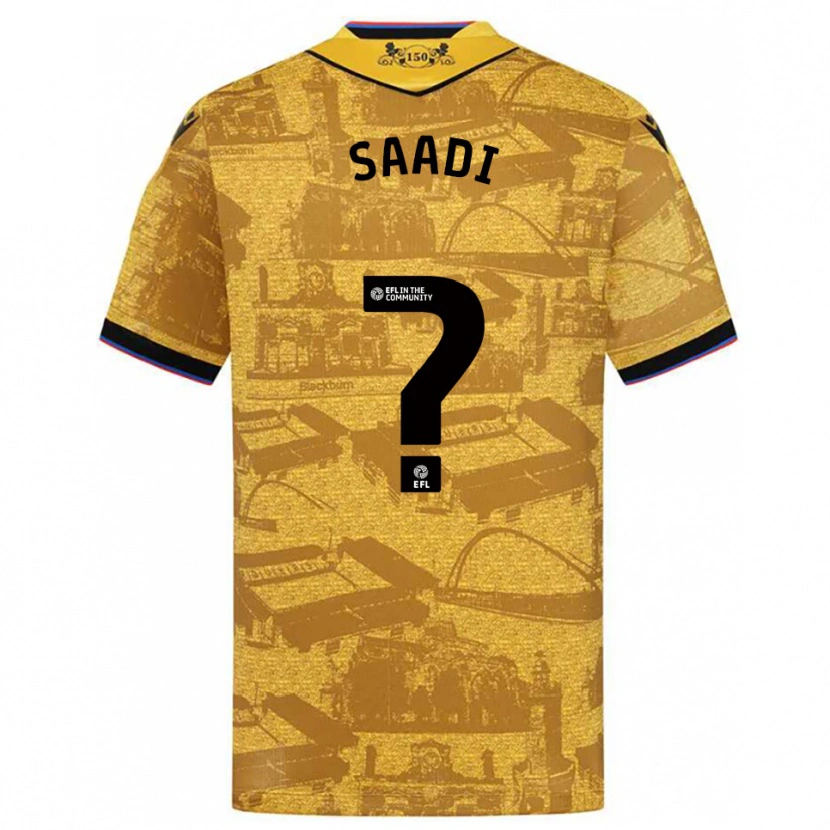 Danxen Homem Camisola Jalil Saadi #0 Dourado Preto Alternativa 2025/26 Camisa Brasil