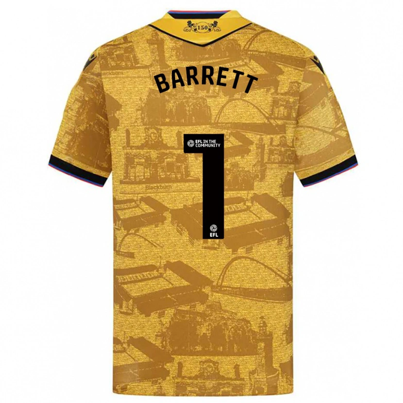 Danxen Homem Camisola Jack Barrett #1 Dourado Preto Alternativa 2025/26 Camisa Brasil