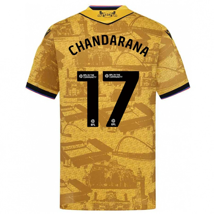 Danxen Homem Camisola Millie Chandarana #17 Dourado Preto Alternativa 2025/26 Camisa Brasil