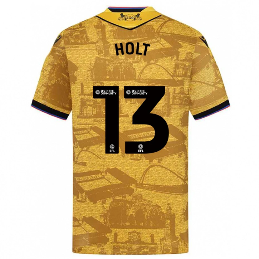 Danxen Homem Camisola Harry Holt #13 Dourado Preto Alternativa 2025/26 Camisa Brasil