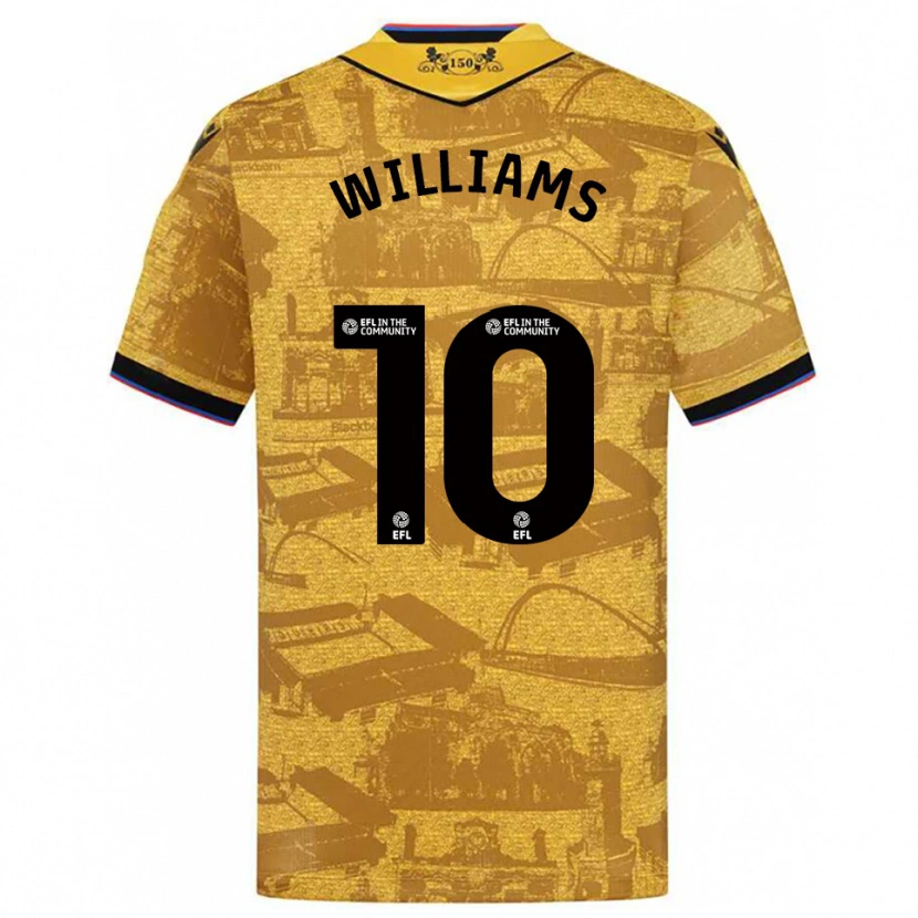 Danxen Homem Camisola Chloe Williams #10 Dourado Preto Alternativa 2025/26 Camisa Brasil