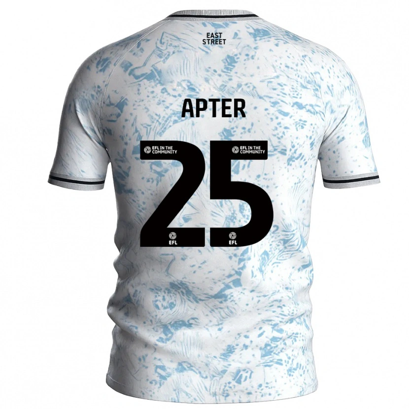 Danxen Homem Camisola Rob Apter #25 Branco Azul Celeste Alternativa 2025/26 Camisa Brasil