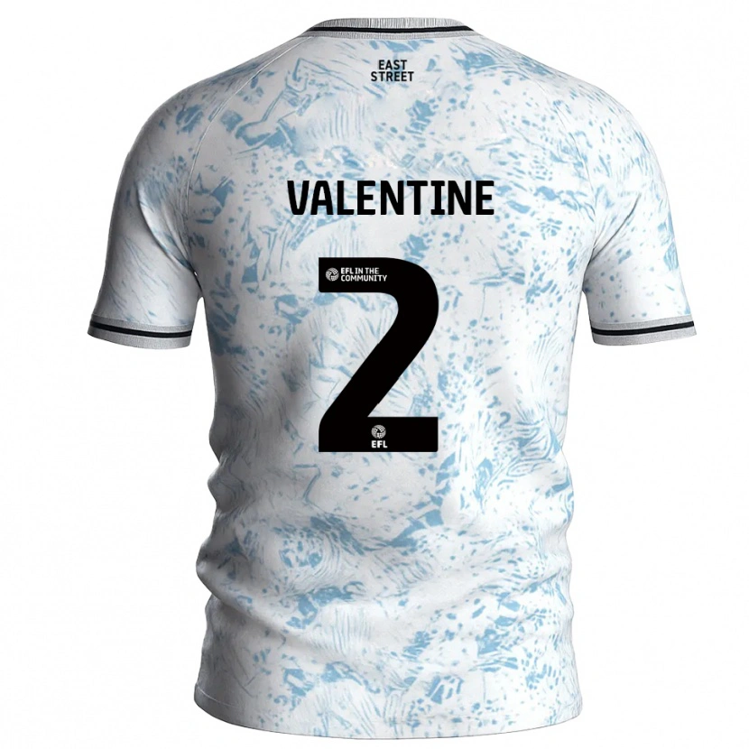 Danxen Homem Camisola Phoenix Valentine #2 Branco Azul Celeste Alternativa 2025/26 Camisa Brasil